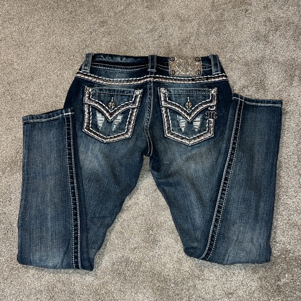 Miss Me signature ankle skinny denim